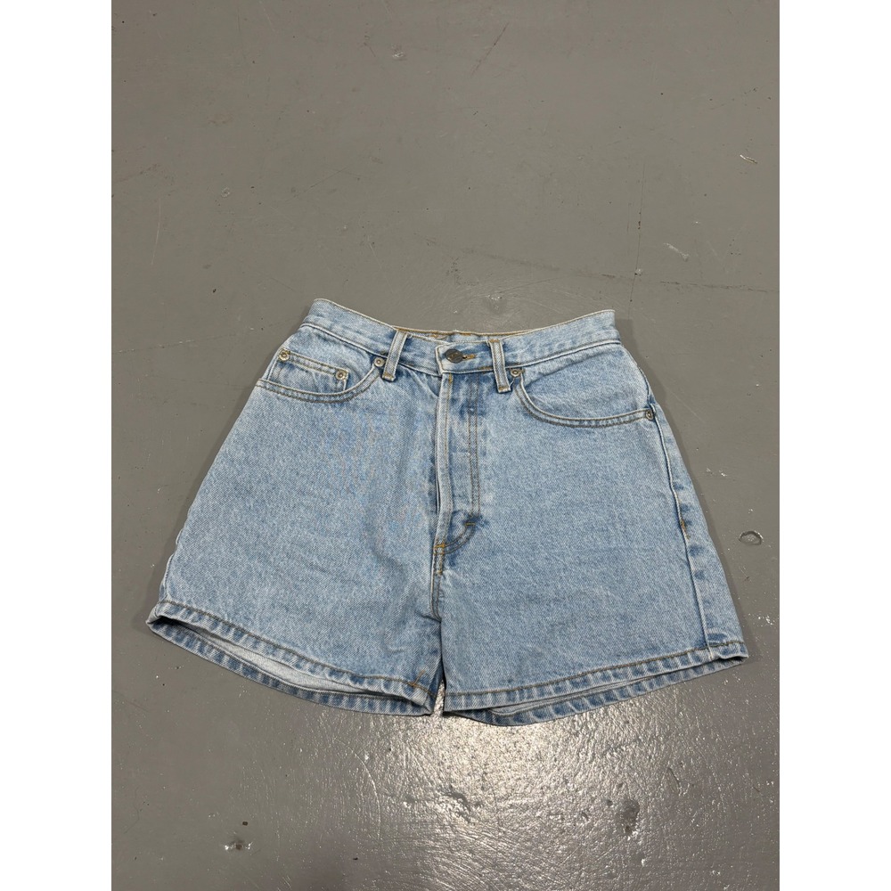Roxy Salt-Water Denim Shorts Light Wash High Waisted Blue Cotton Size 24